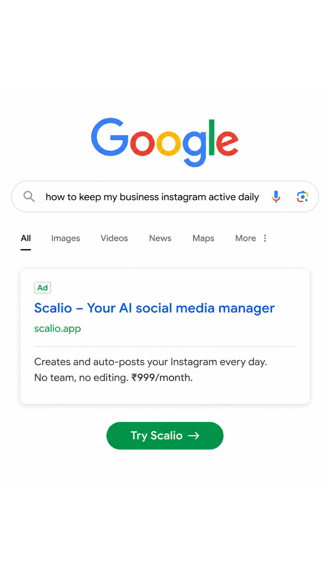 Scalio - AI Ad Maker Facebook ad