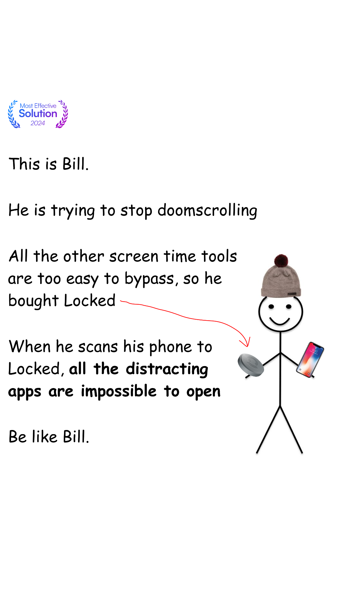 NowLocked - Less Screen Time Facebook ad