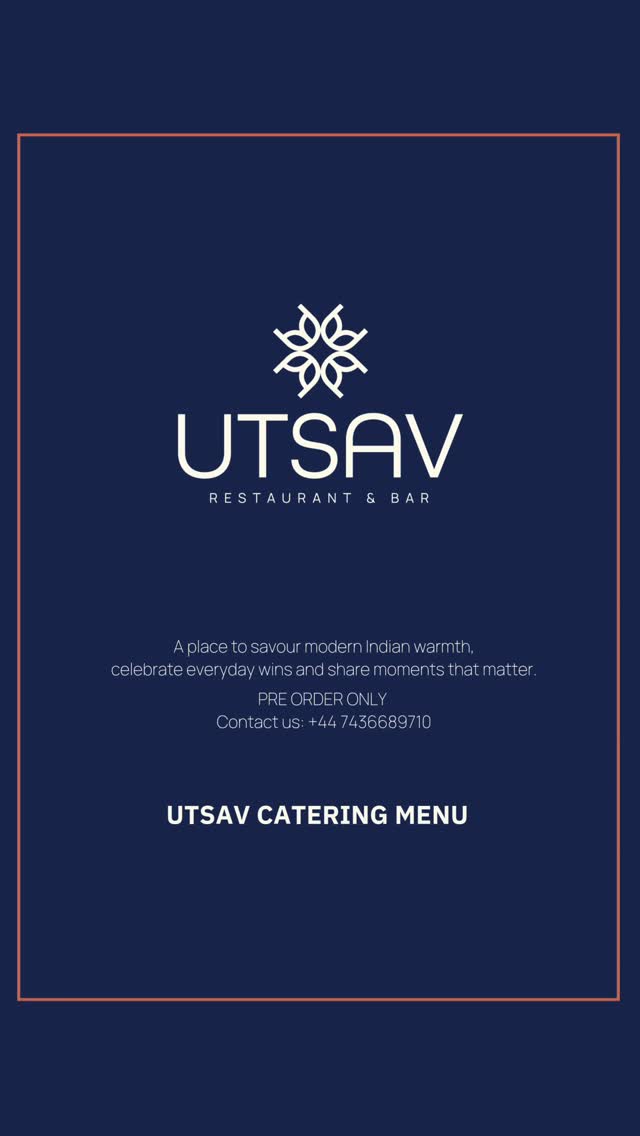 Utsav Restaurant & Bar Facebook ad: Make every celebration unforgettable with Utsav Catering.