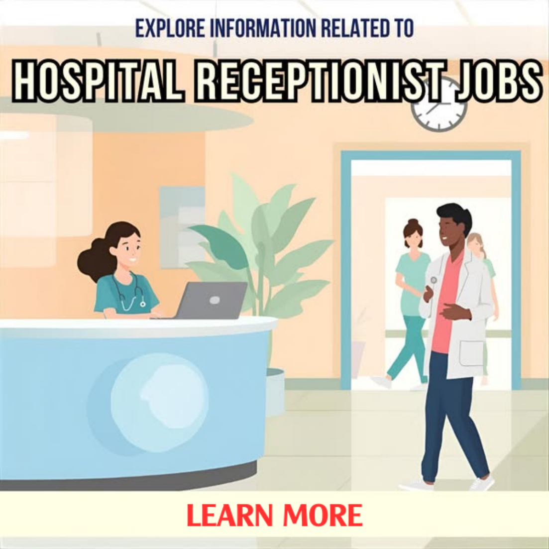LearnCheap Facebook ad: Guide to Administrative Support Roles in Hospitals