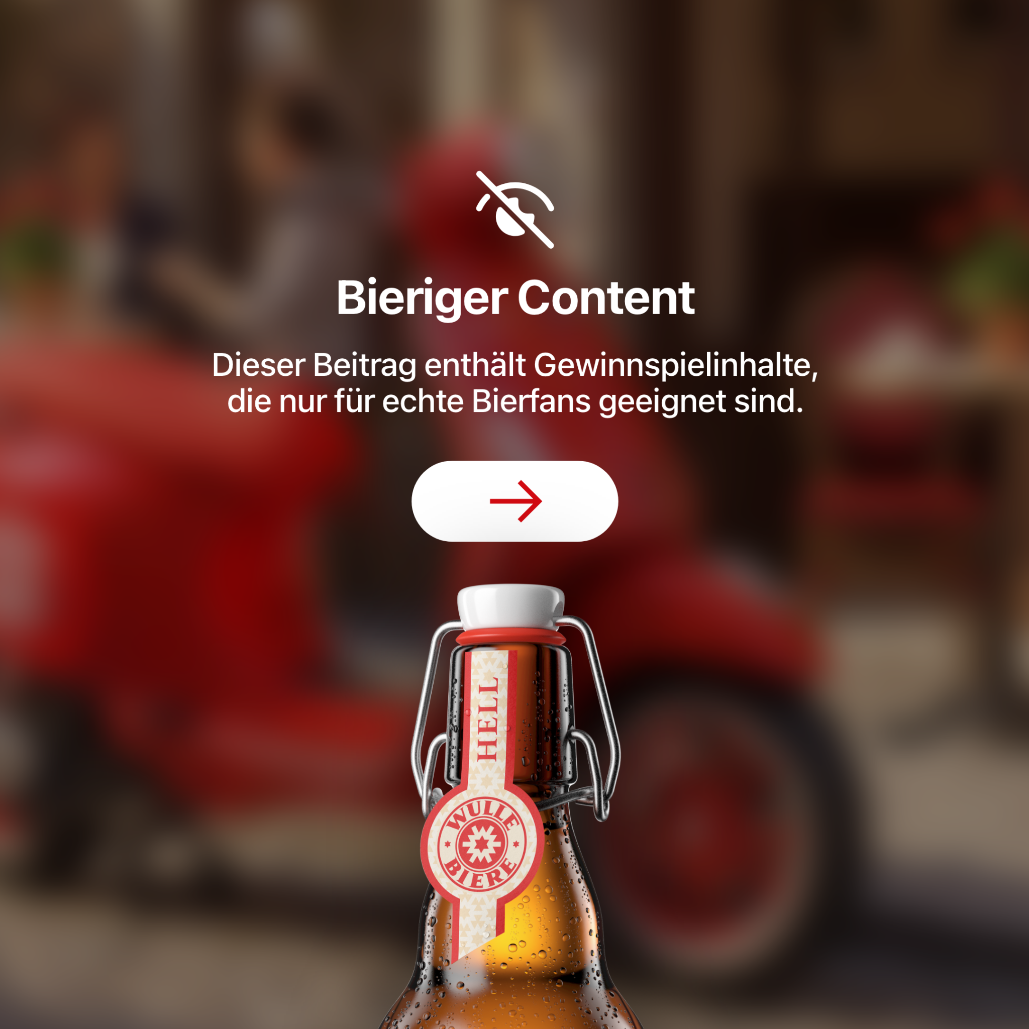 Wulle Facebook ad: La Wulle Vita: Deine Chance auf eine Vespa.