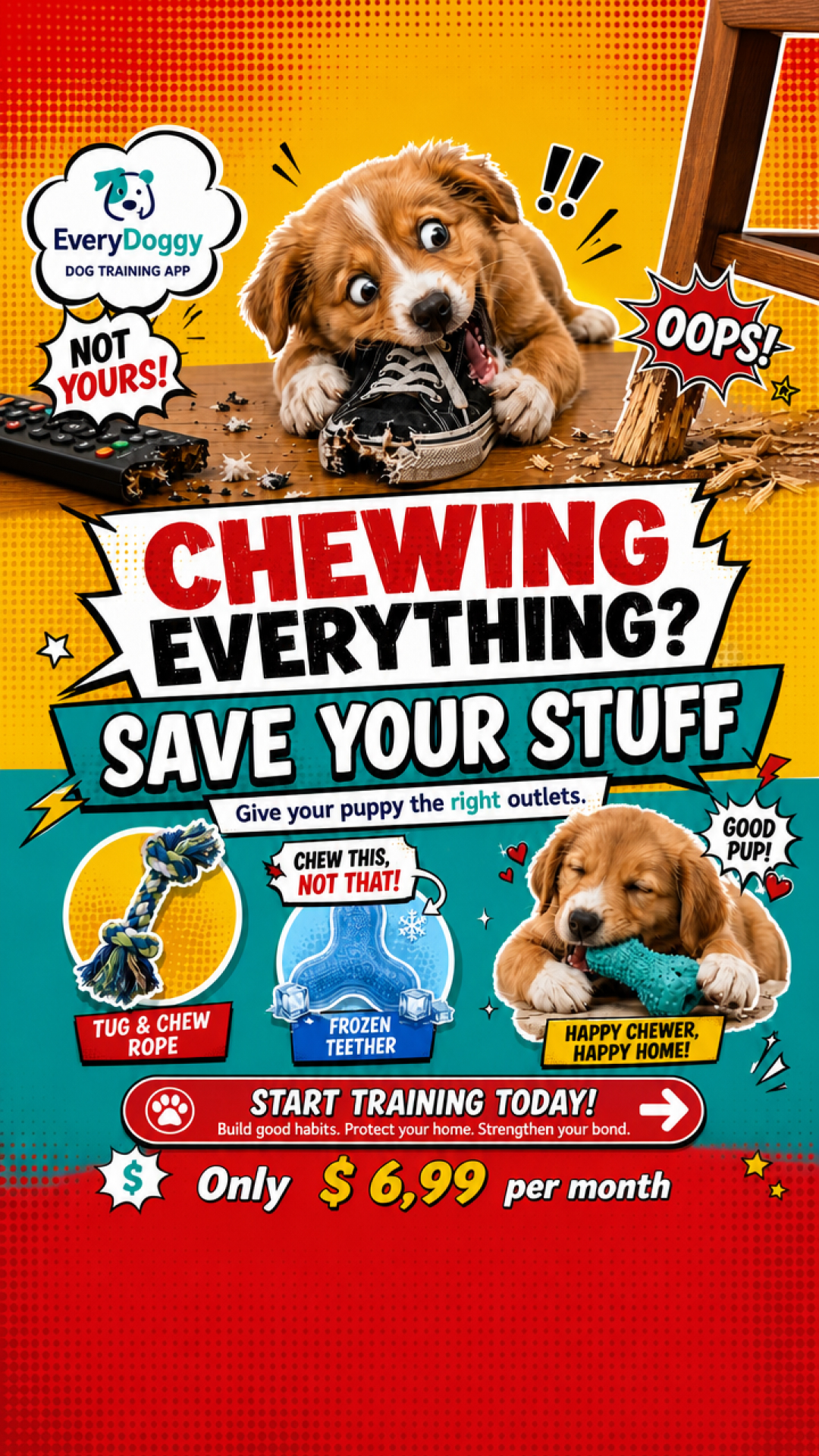 Puppy Tips for Training Facebook ad
