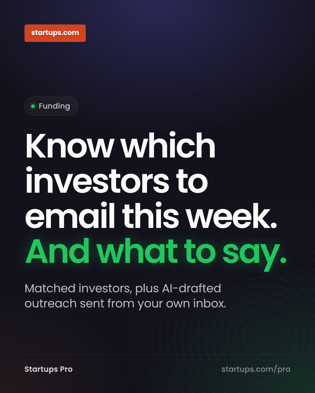 Startups.com Facebook ad: Startups Pro