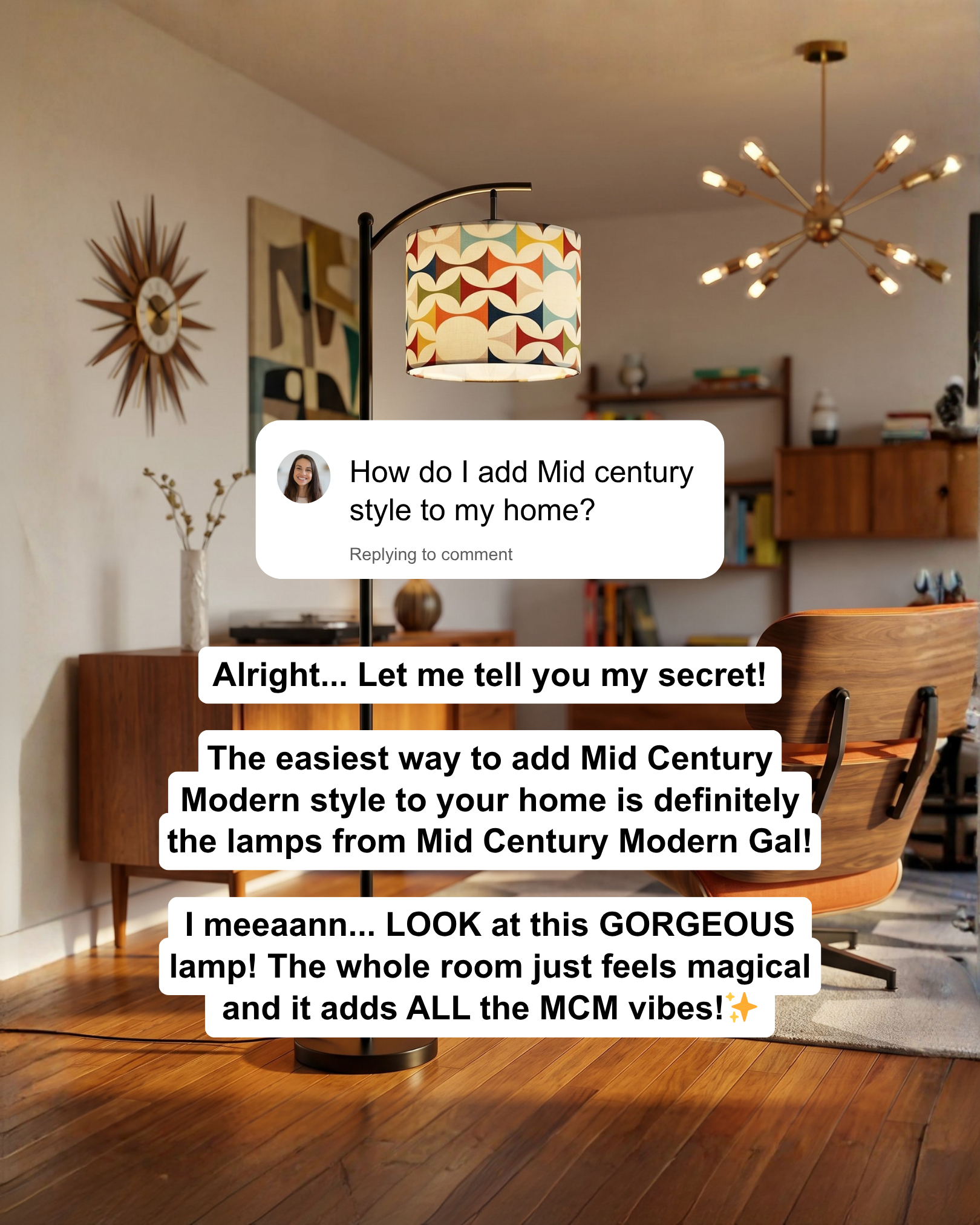 Mid Century Modern Gal Facebook ad