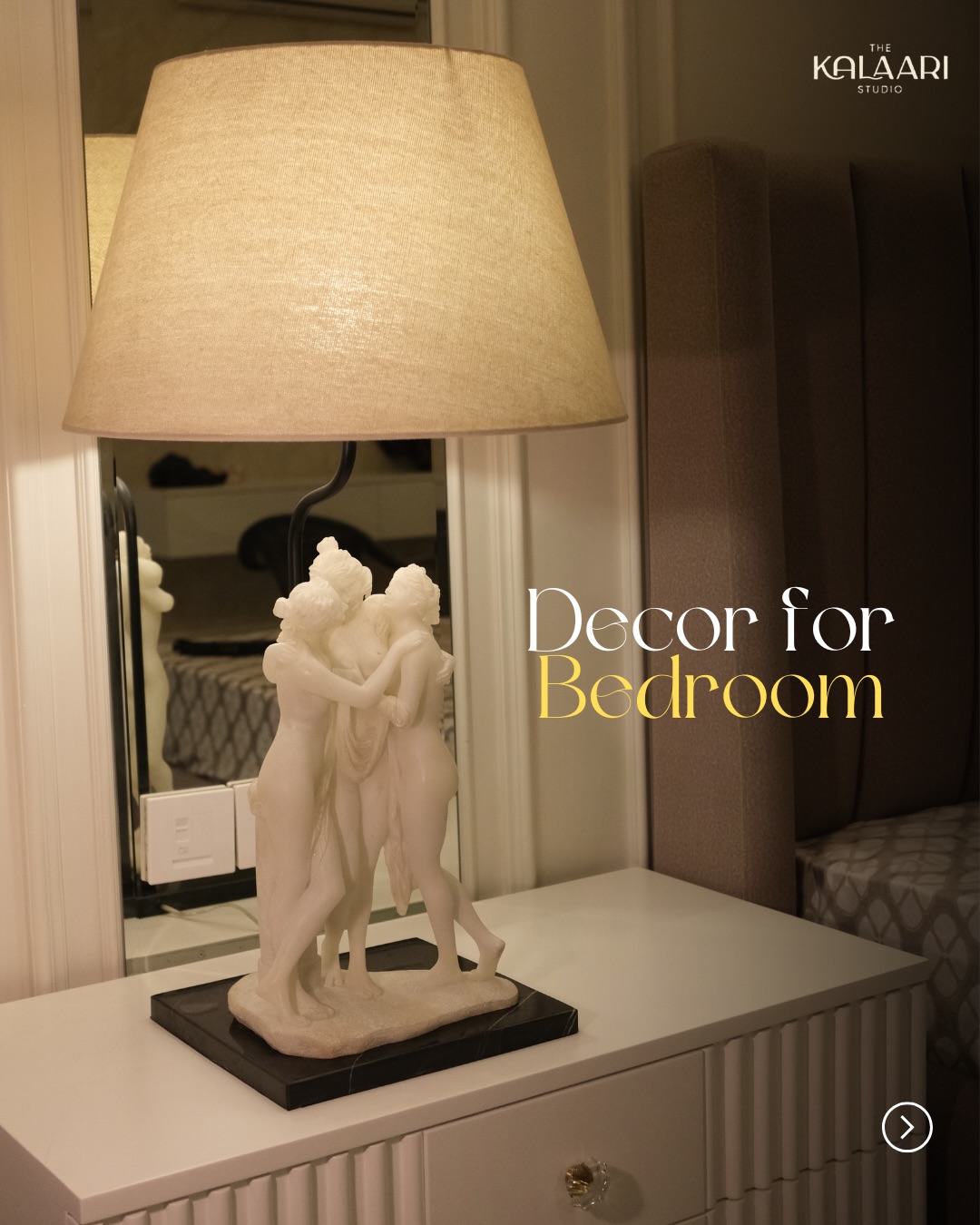Thekalaaristudio Facebook ad: Your bedroom should feel like the one place…
