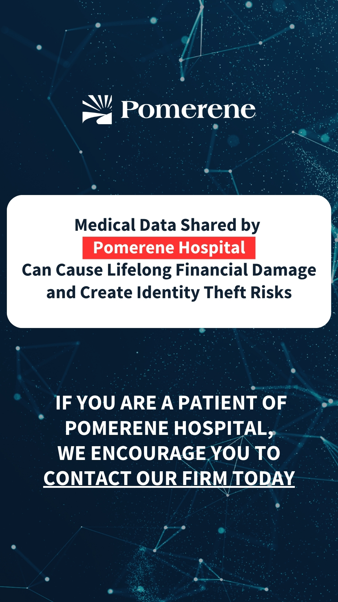 Hospital Data Privacy Lawyers Facebook ad