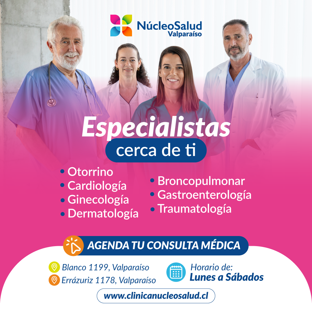 Clínica Núcleosalud Facebook ad: Agenda en Valparaíso