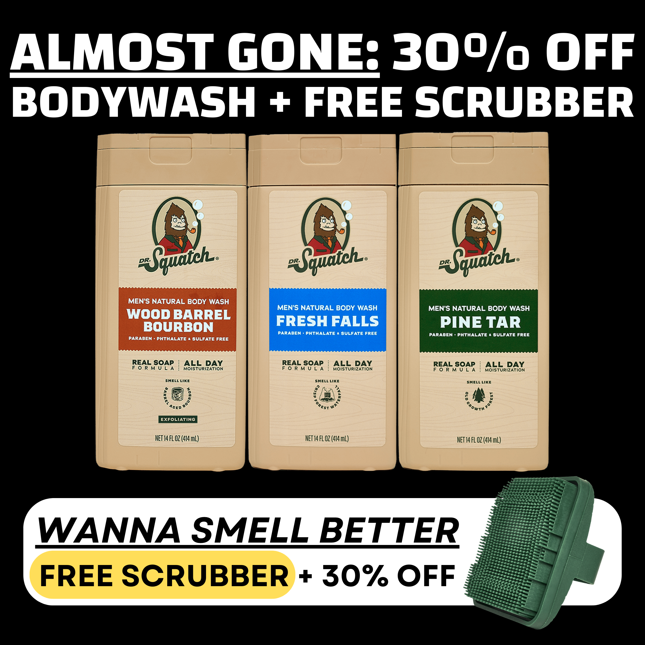Dr. Squatch Facebook ad
