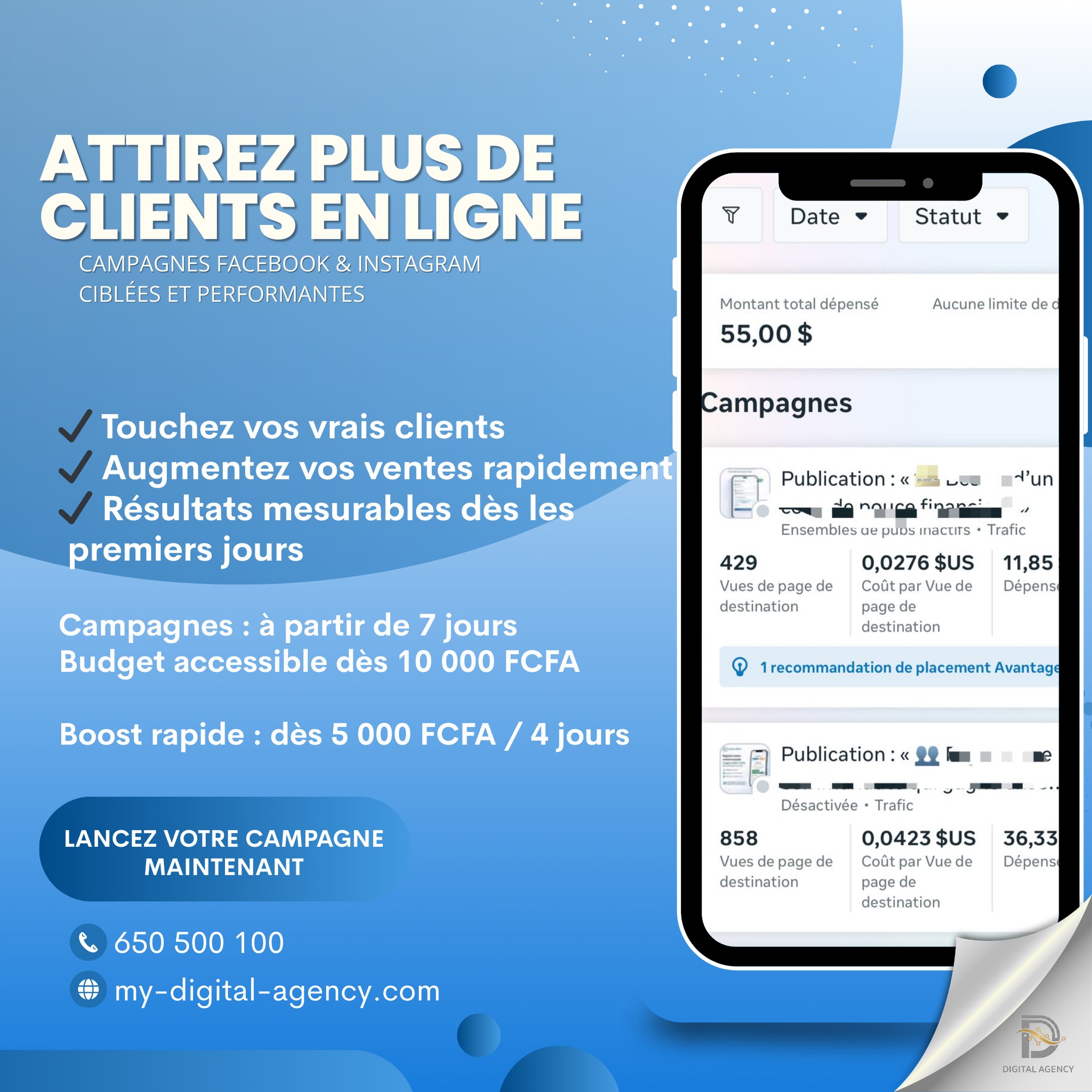 Digital Agency Facebook ad: 𝐒𝐚𝐯𝐢𝐞𝐳-𝐯𝐨𝐮𝐬 𝐪𝐮𝐞 𝐯𝐨𝐬 𝐜𝐨𝐧𝐜𝐮𝐫𝐫𝐞𝐧𝐭𝐬…