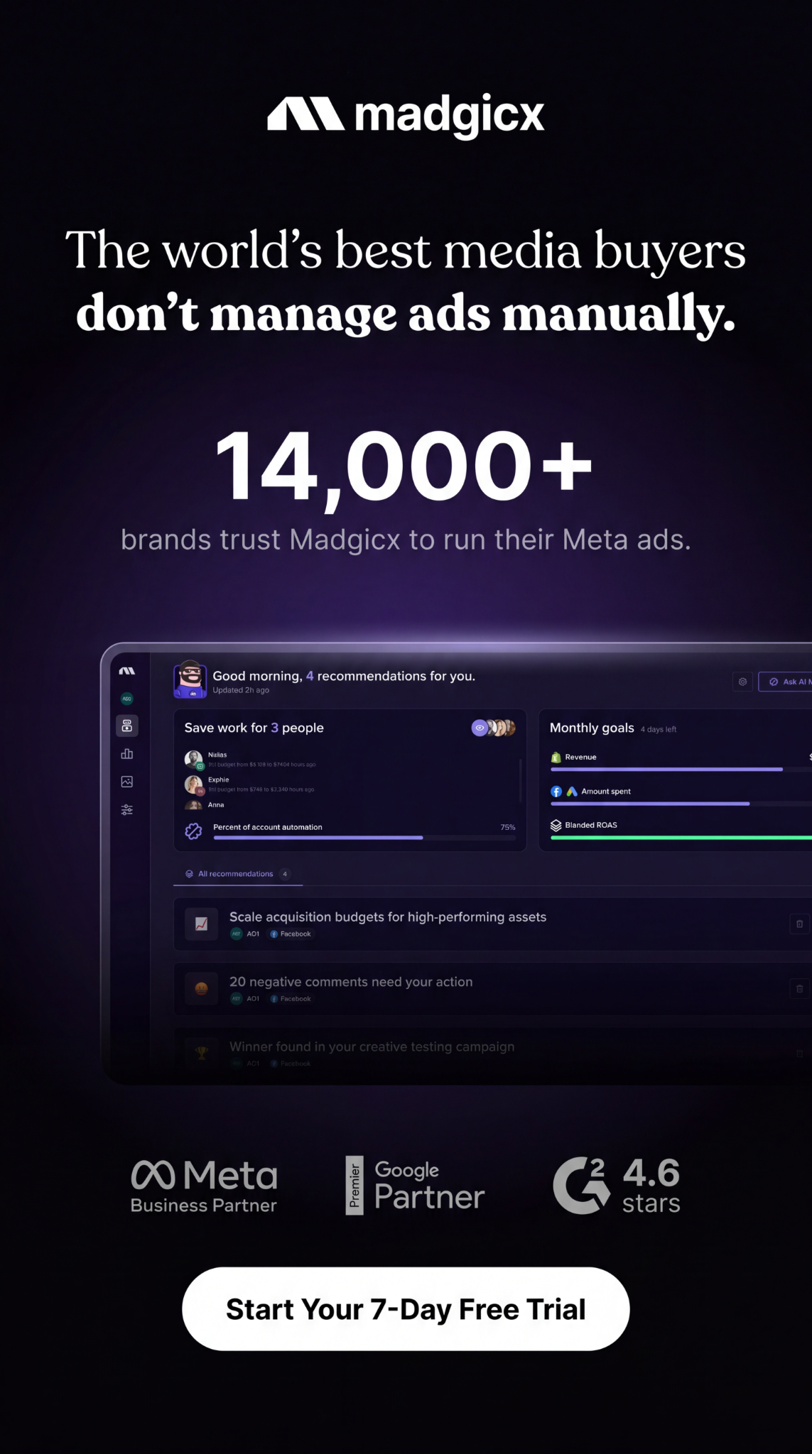 madgicx.com Facebook ad