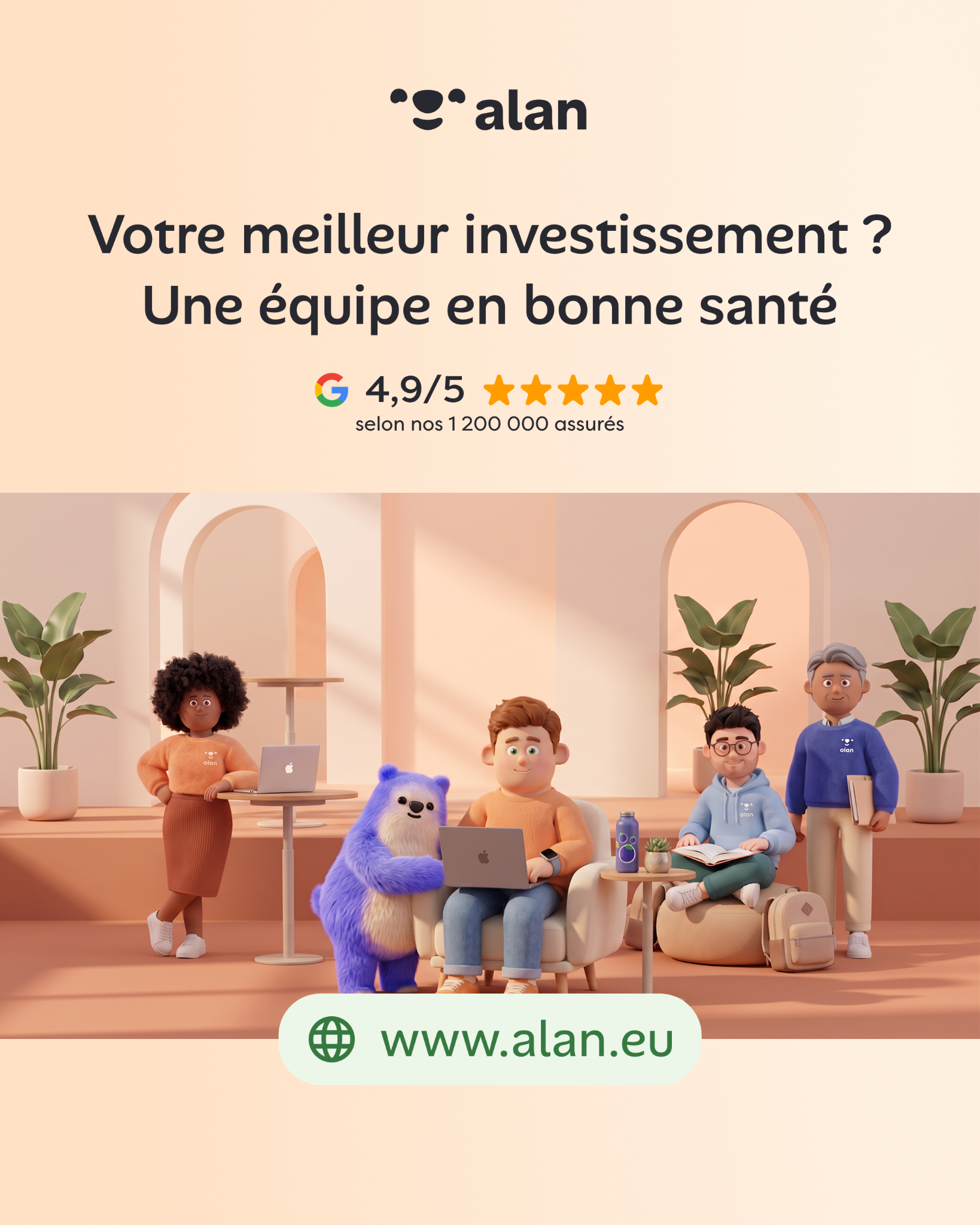 Alan Facebook ad: Découvrez tous les avantages Alan
