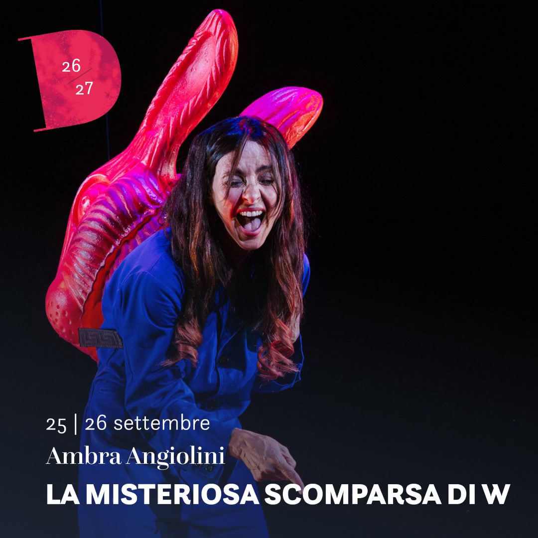 Teatro Duse Bologna Facebook ad: Ambra in 'La misteriosa scomparsa di W'