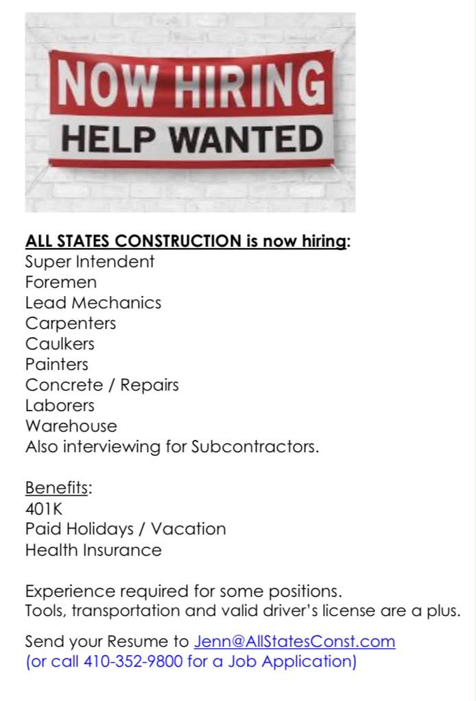 All States Construction Company, Inc. Facebook ad from Aug 13, 2026