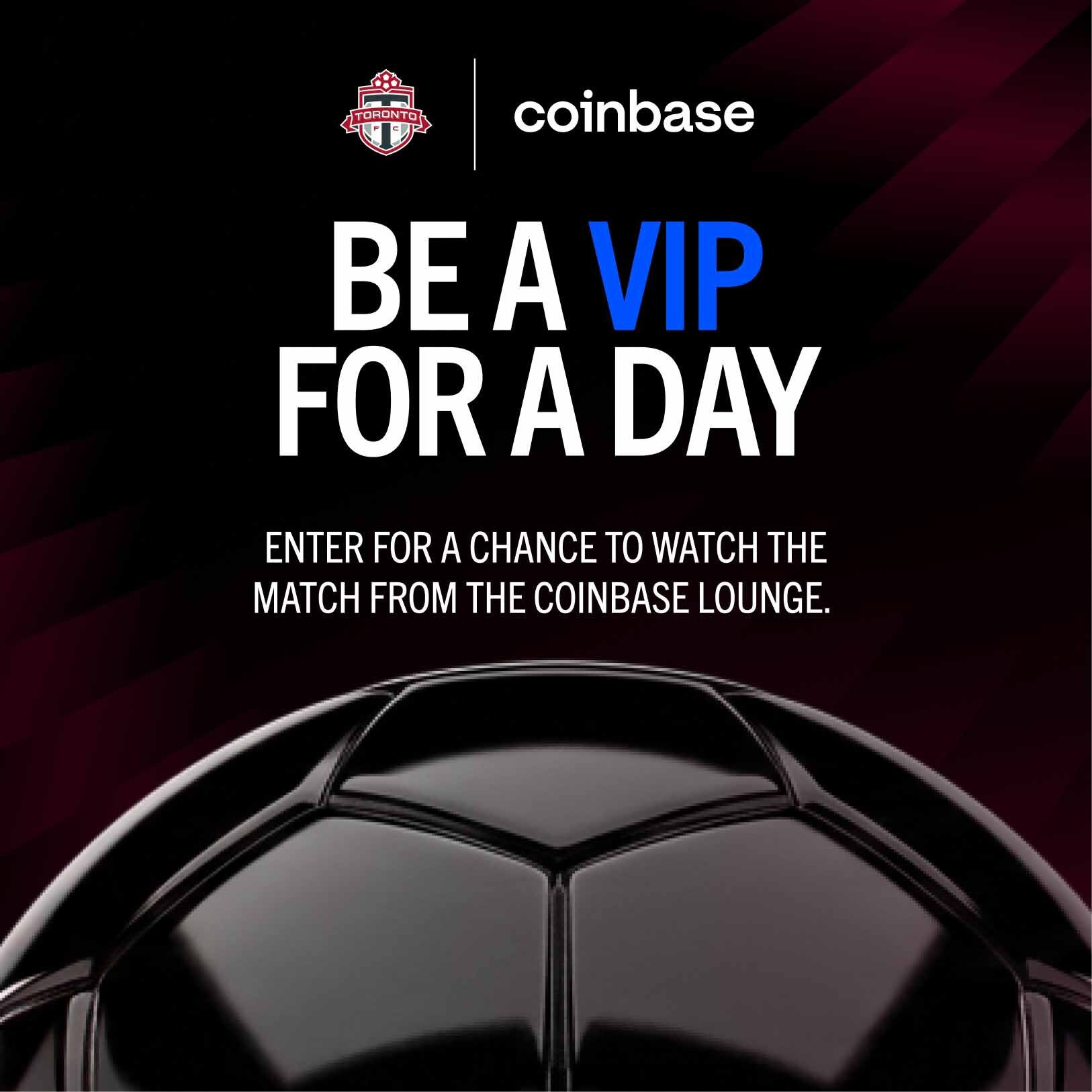 Toronto FC Facebook ad: The only way into the Coinbase Lounge?