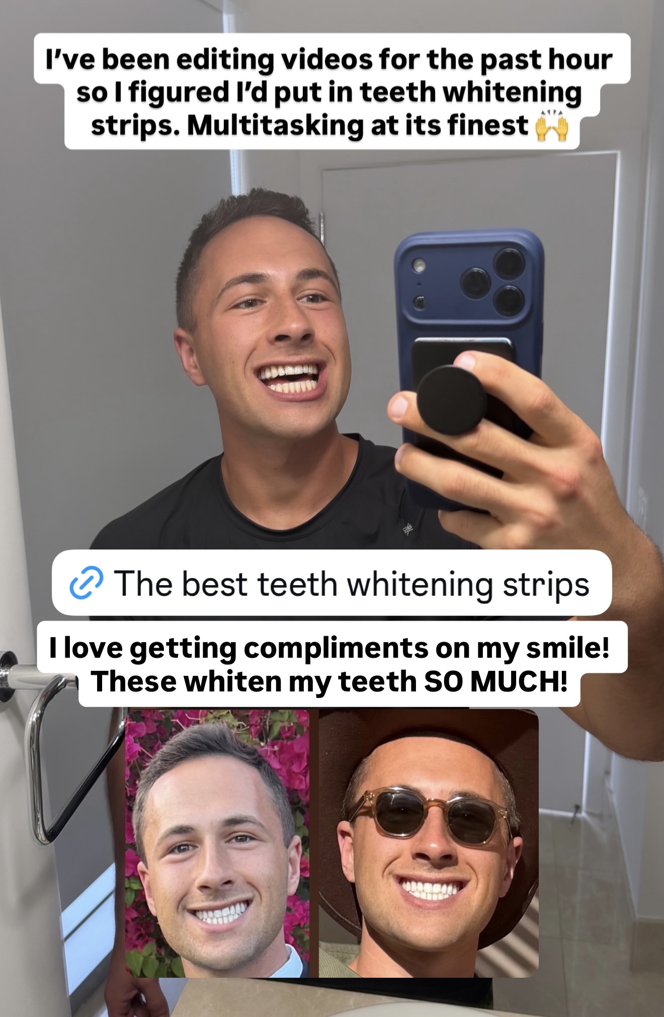 Health With Hunter Facebook ad: Order today for a brighter smile with zero sensitivity