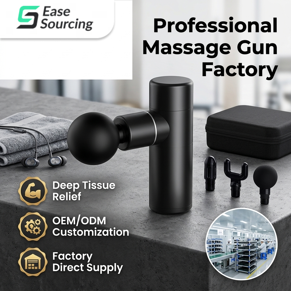 Easesourcing-Service Facebook ad: Factory-Direct Massage Guns for Bulk B2B Buyers