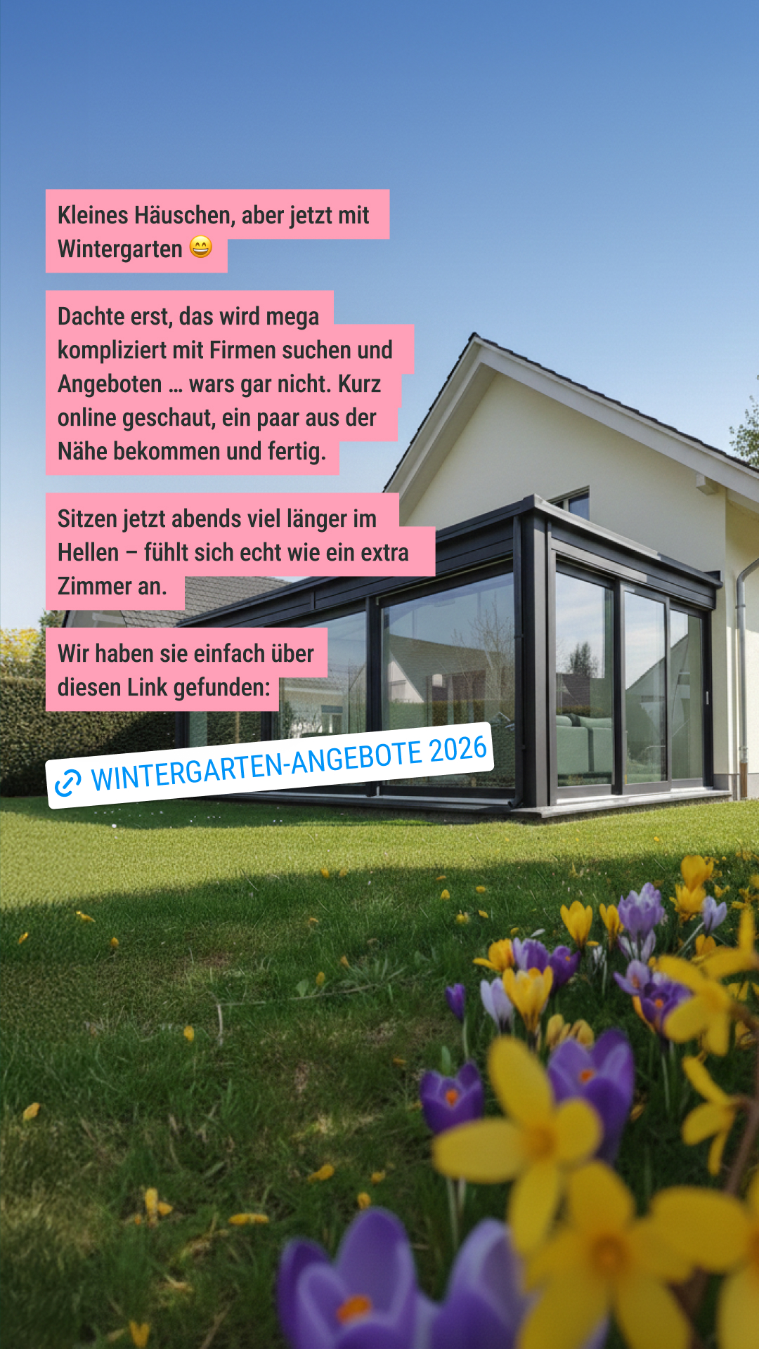Aroundhome - Wintergarten Facebook ad from Feb 19, 2026