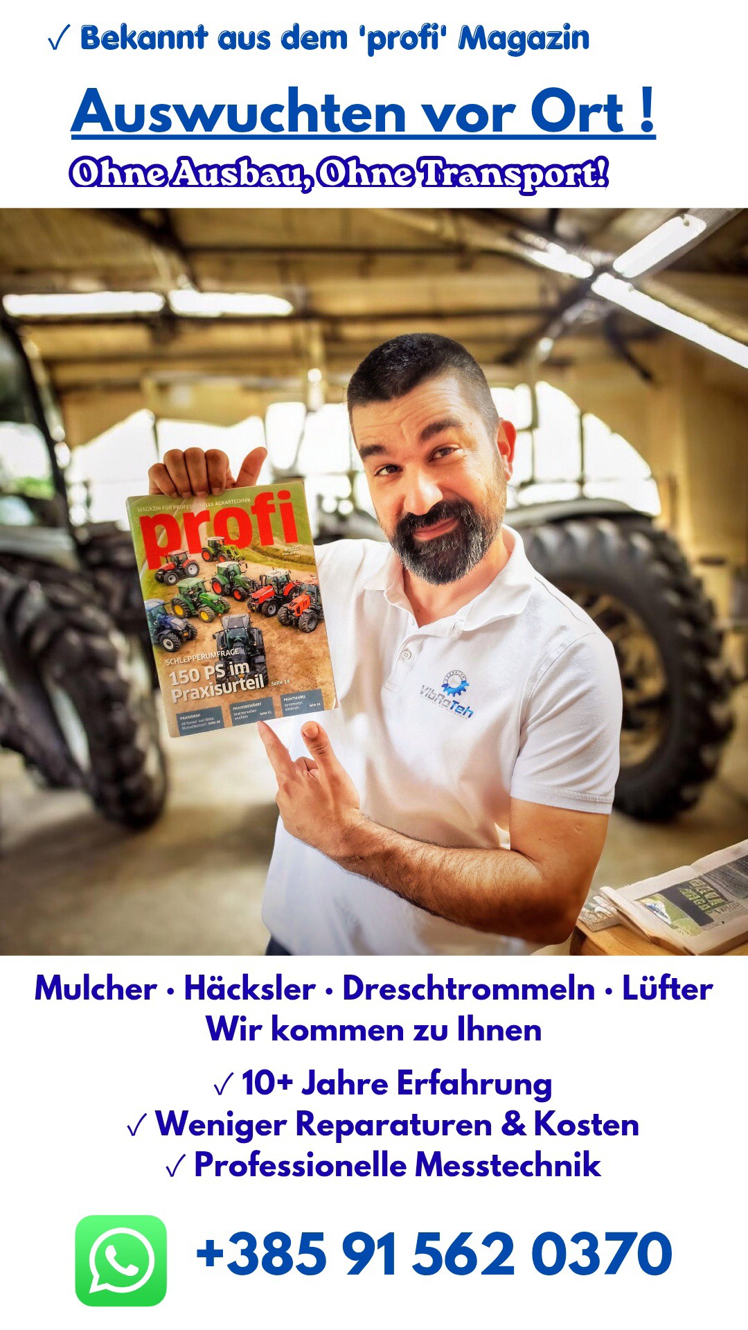 Mulcher und Landmaschinen wuchten Facebook ad