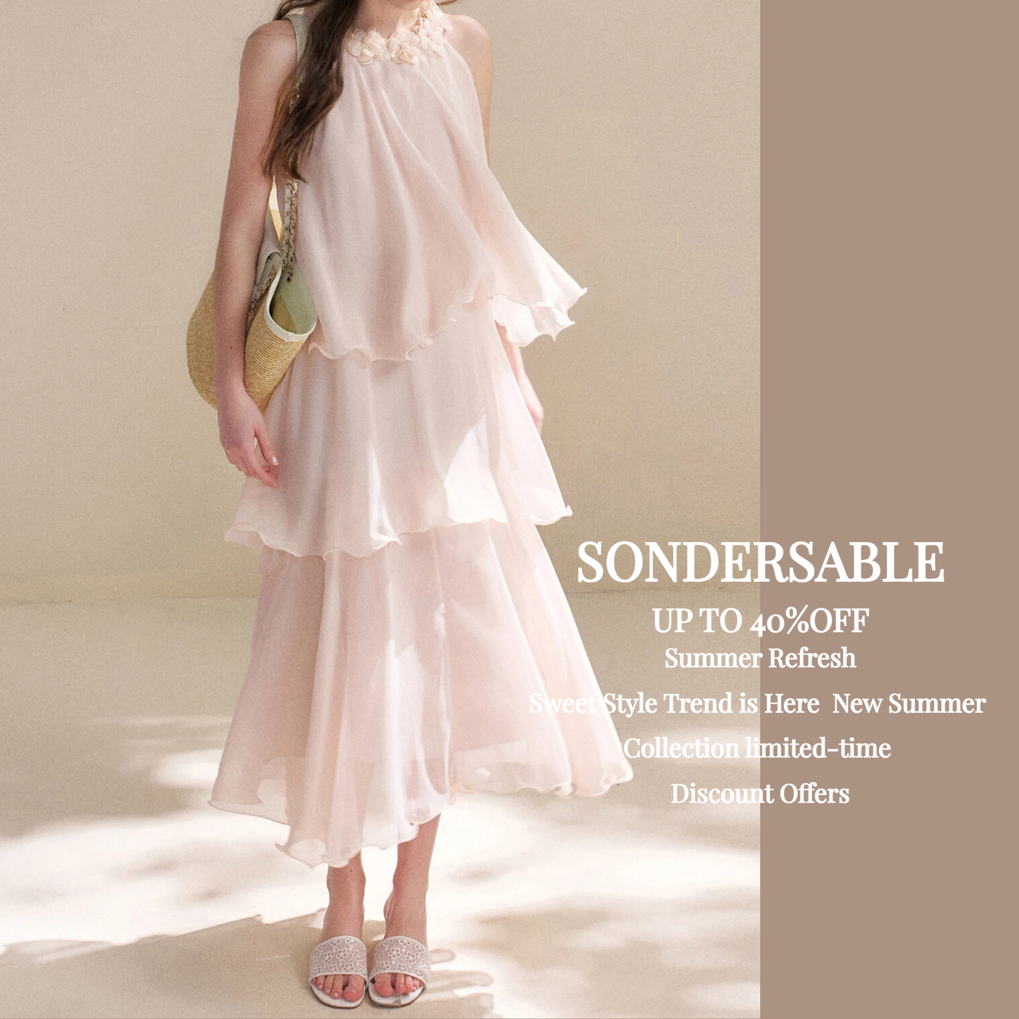 SonderSable Facebook ad: UP TO 40%OFF