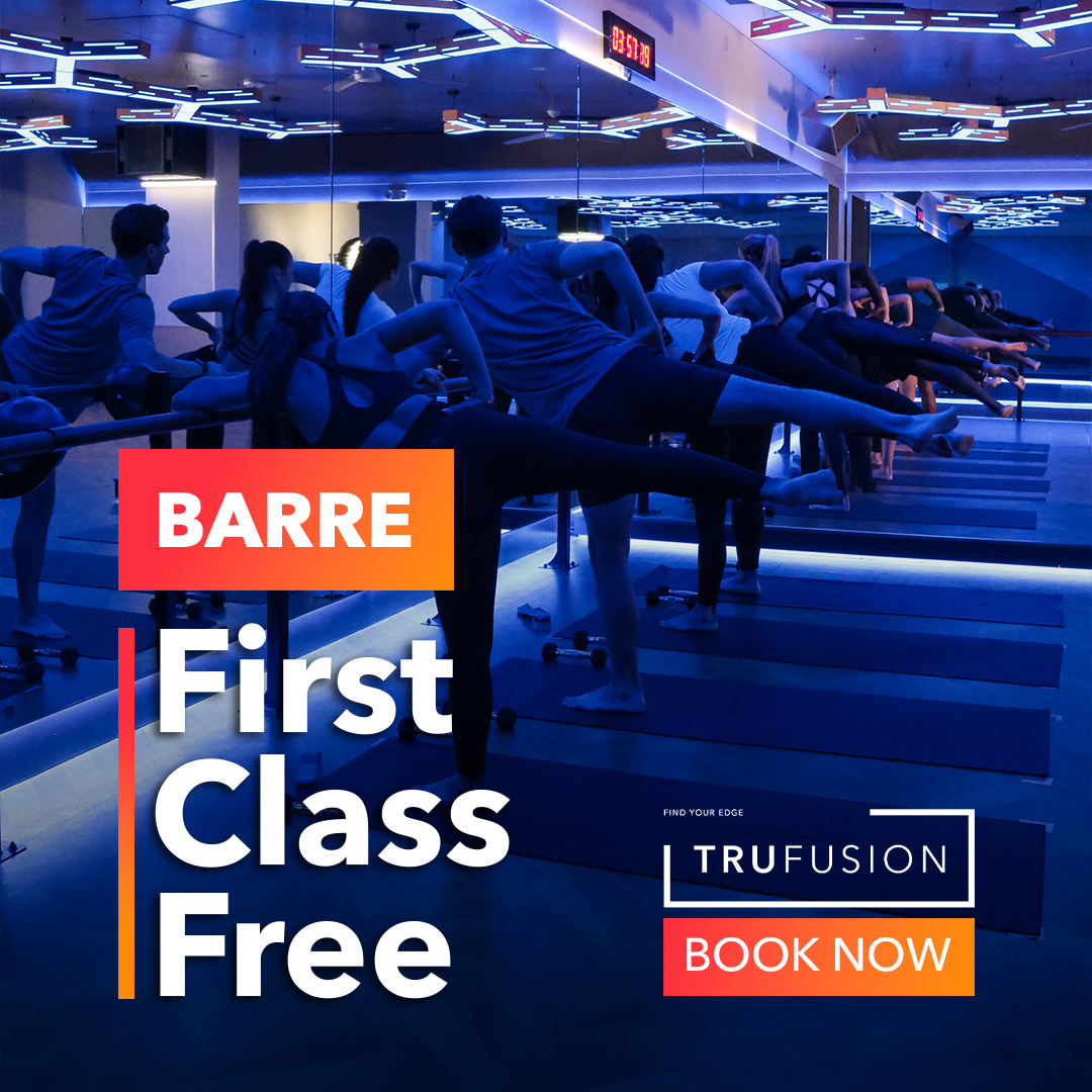 TruFusion Coral Gables Facebook ad: Join Us For A Free Class