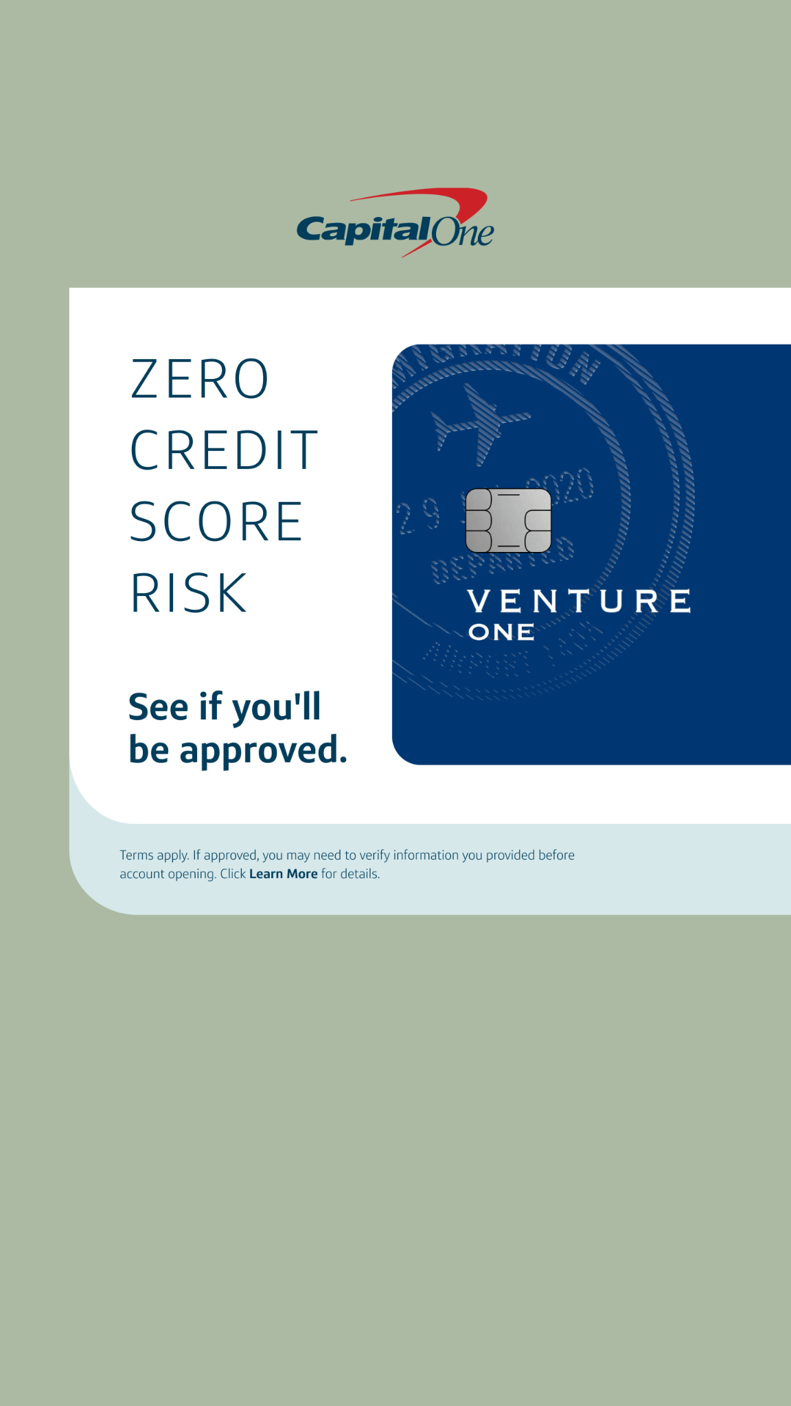 Capital One Facebook ad