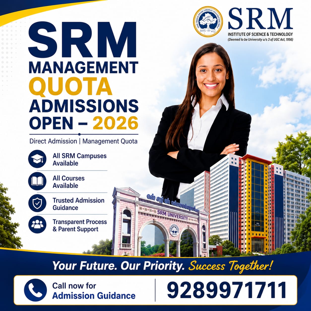 SRM University Facebook ad