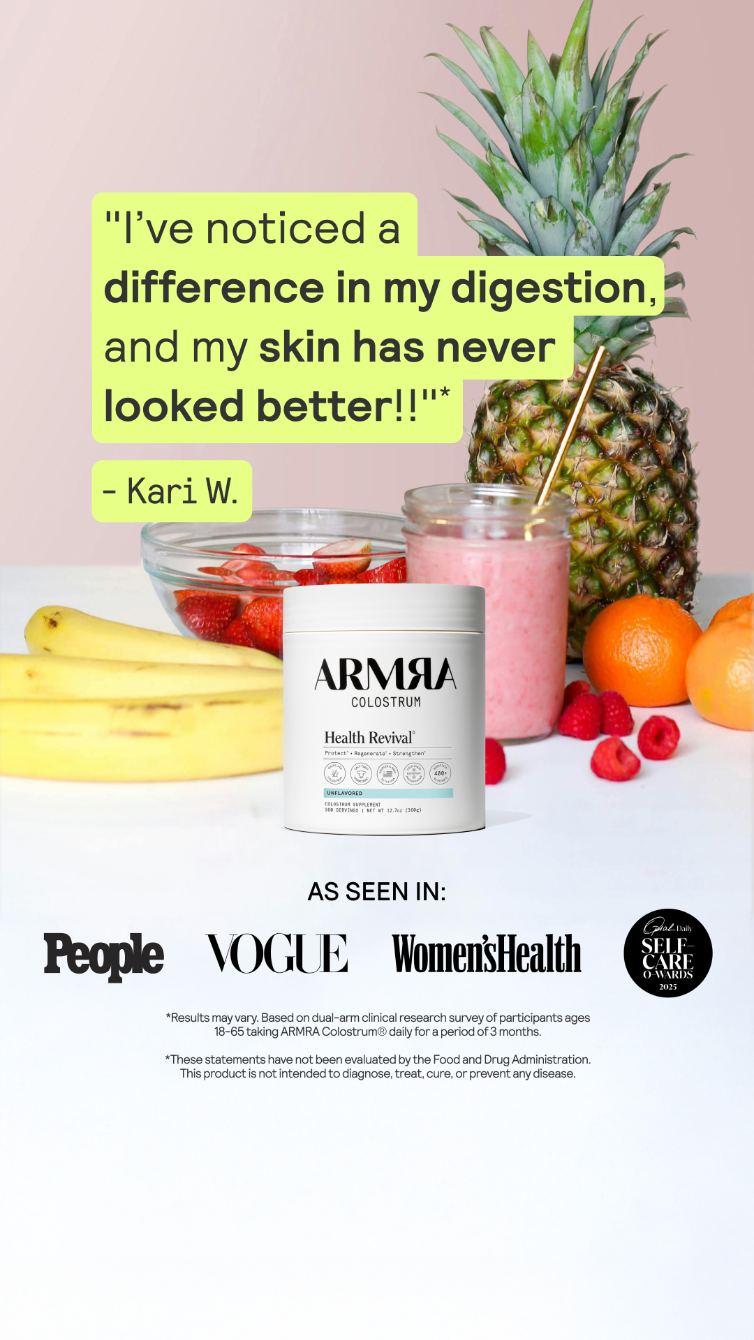 ARMRA Facebook ad