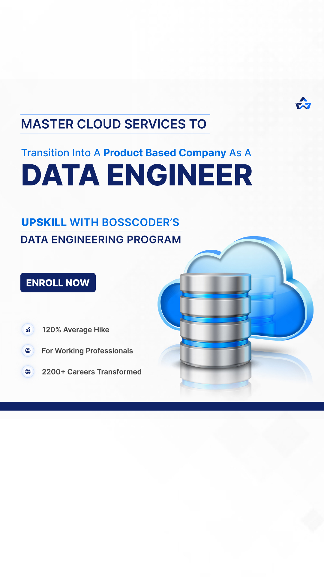 Upskill with Bosscoder Facebook ad