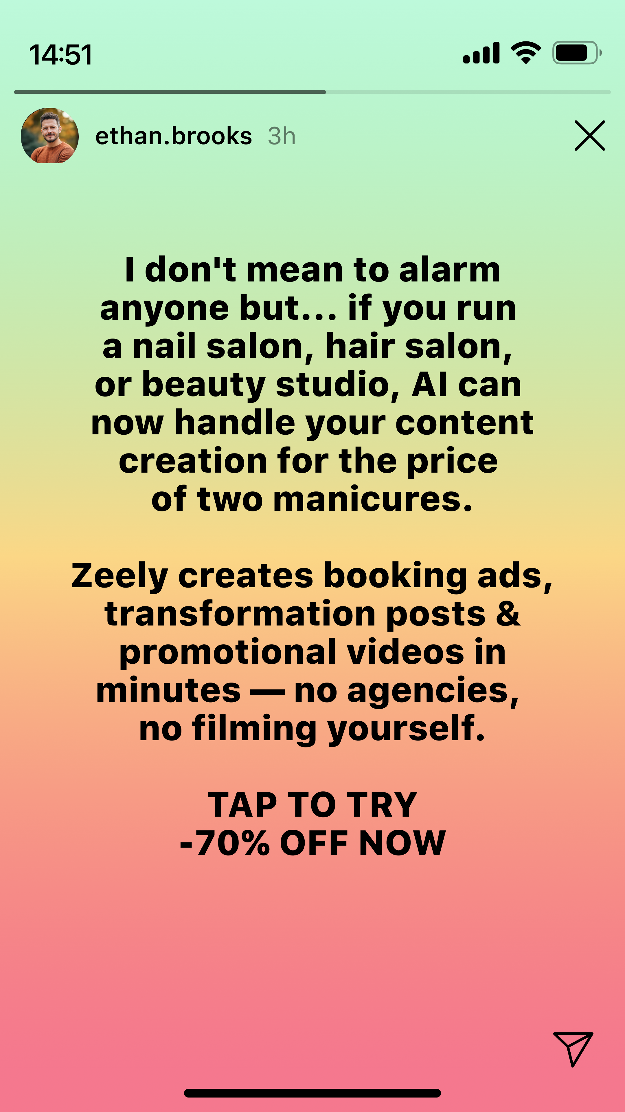 Zeely Facebook ad