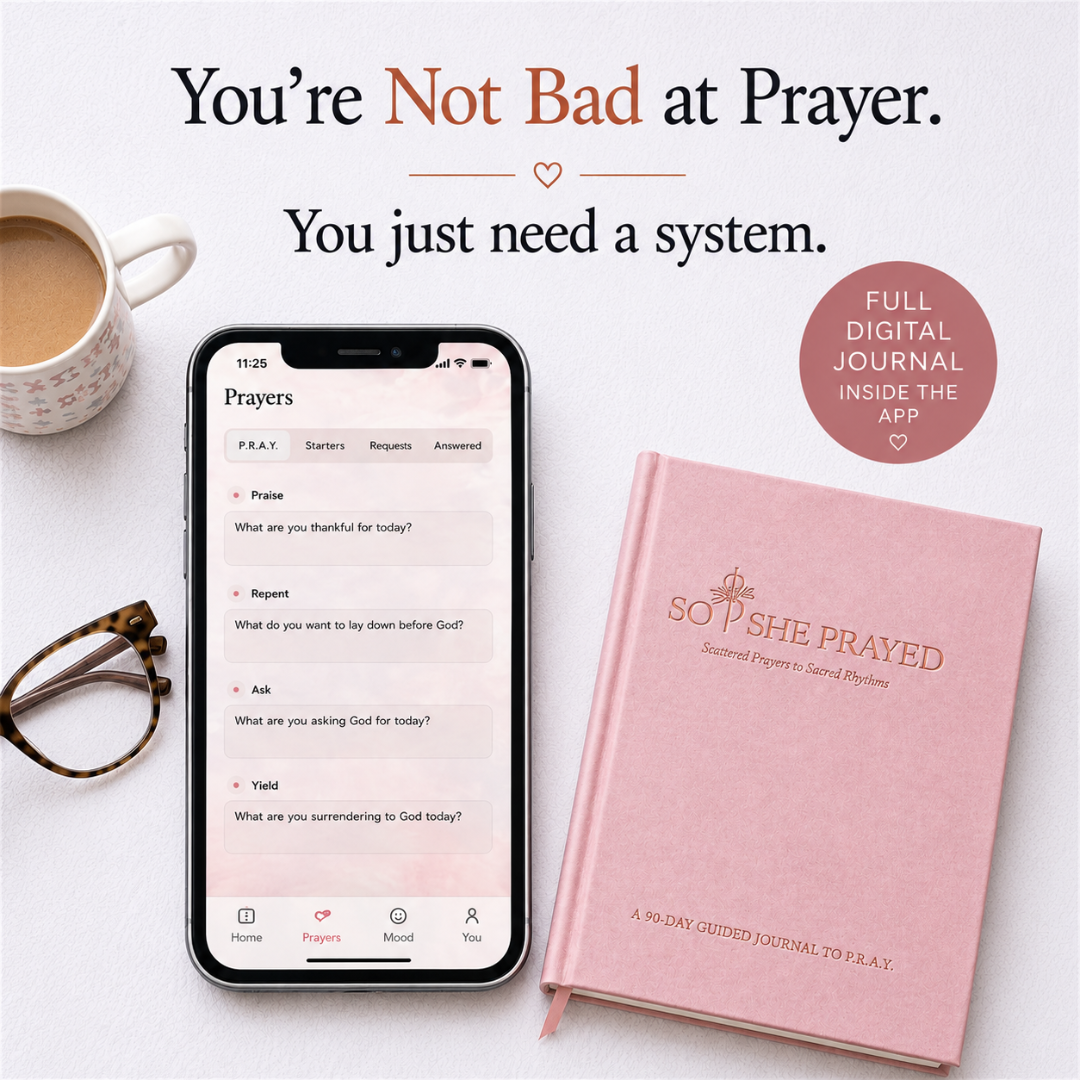 So She Prayed Journal Facebook ad: A Prayer System that actually works!