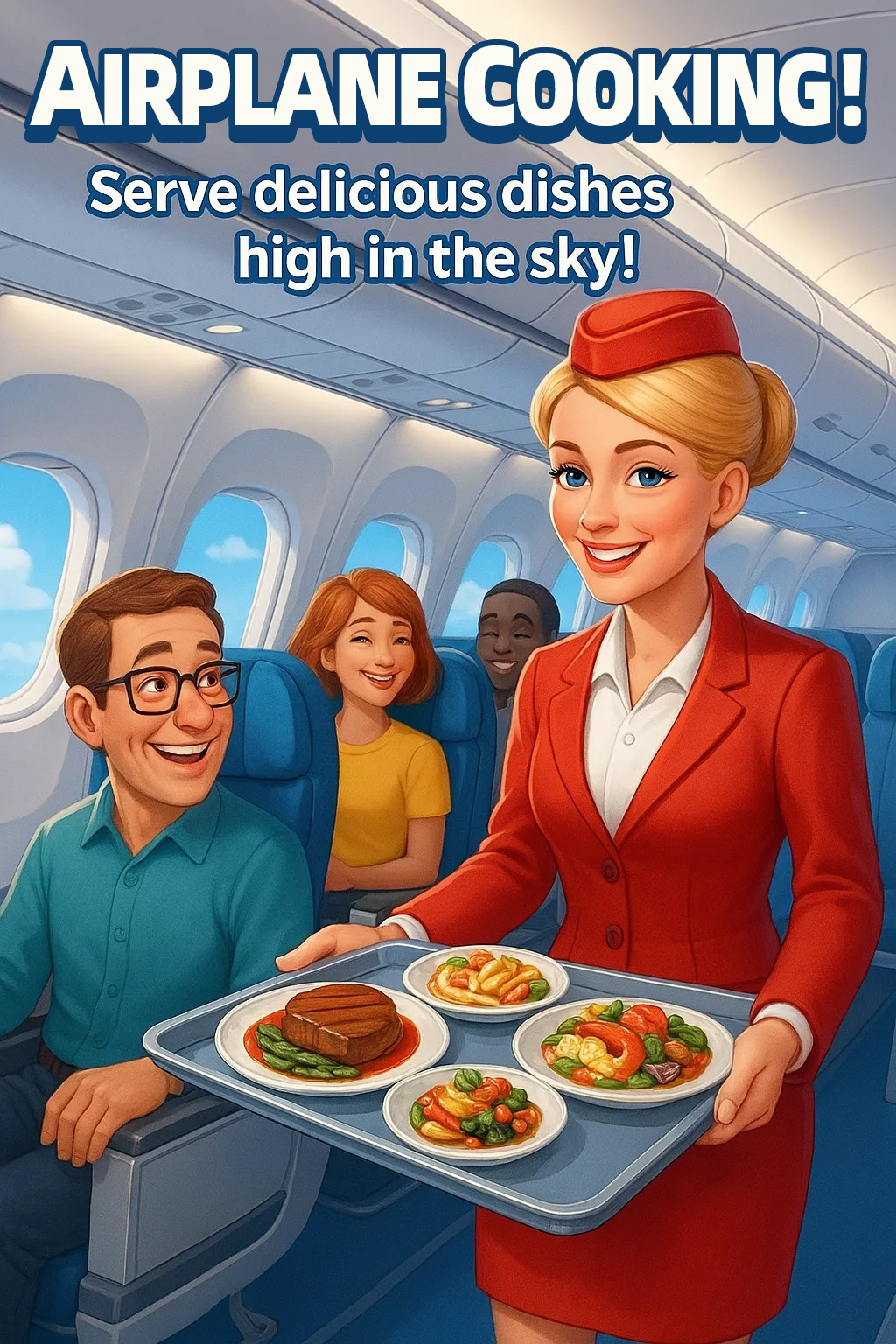 Airplane Cooking Facebook ad