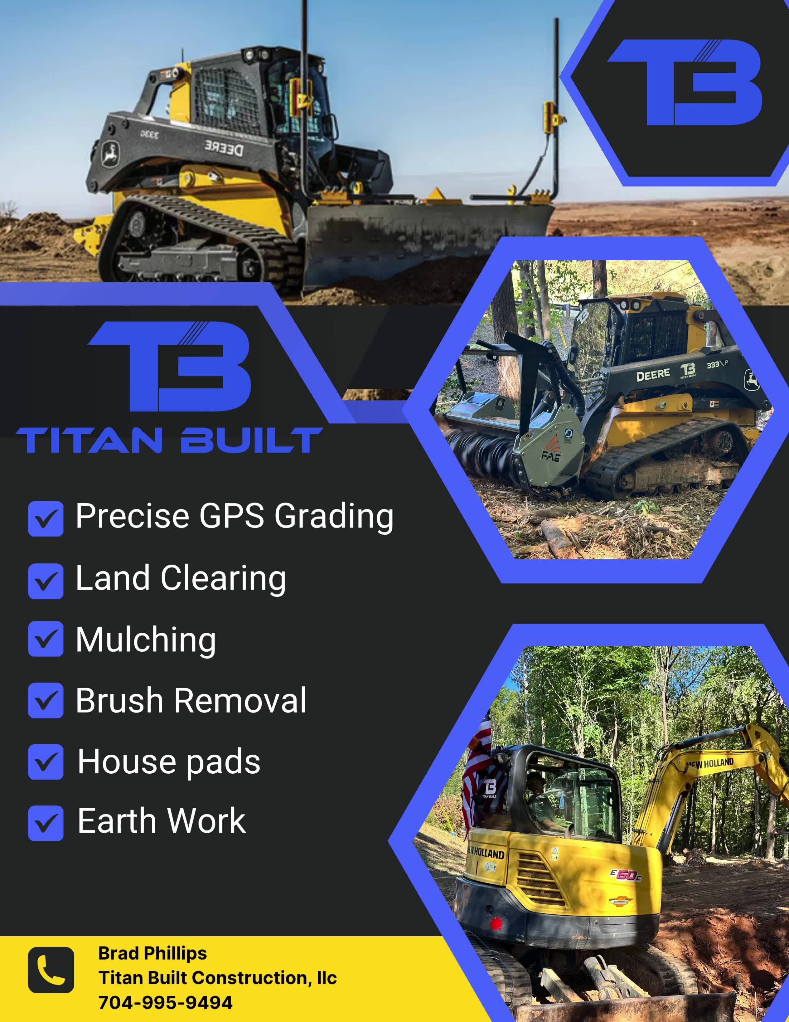 Titan Built Earthworks Facebook ad: Clear the Way with Confidence, Titan Built Has…