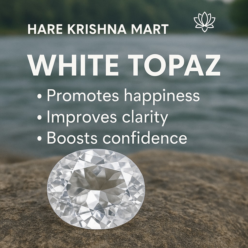 Harekrishnamart.com Facebook ad: white Topaz stone