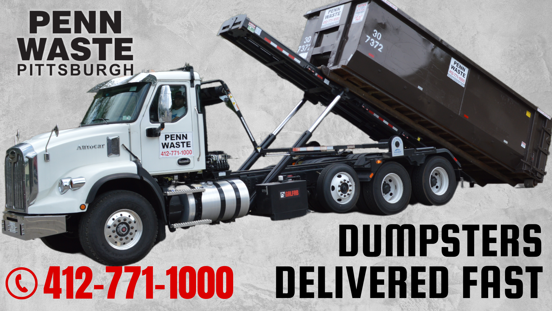 Penn Waste - Pittsburgh Facebook ad: Keep Your Project Moving with the Right Dumpster