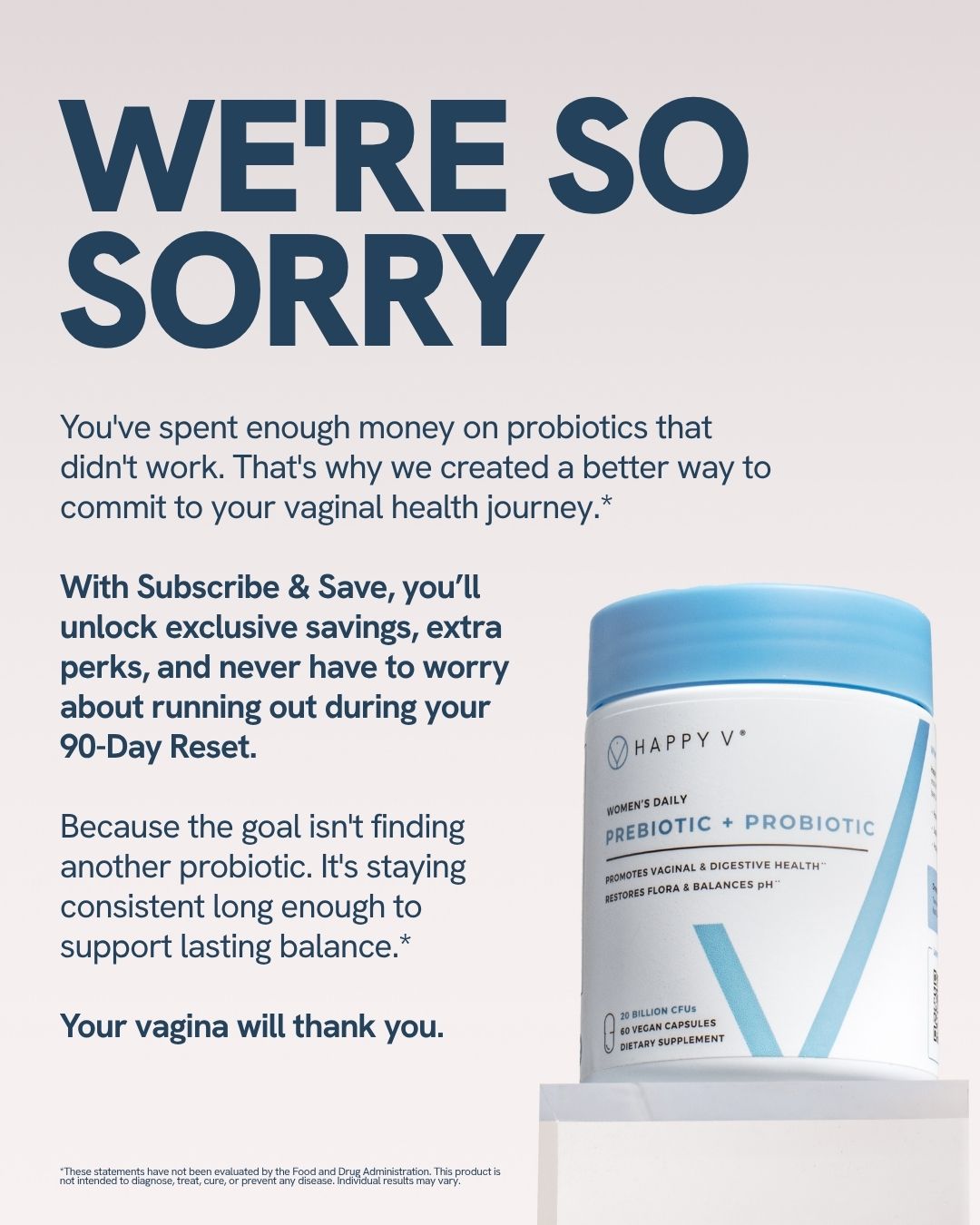 Happy V Facebook ad