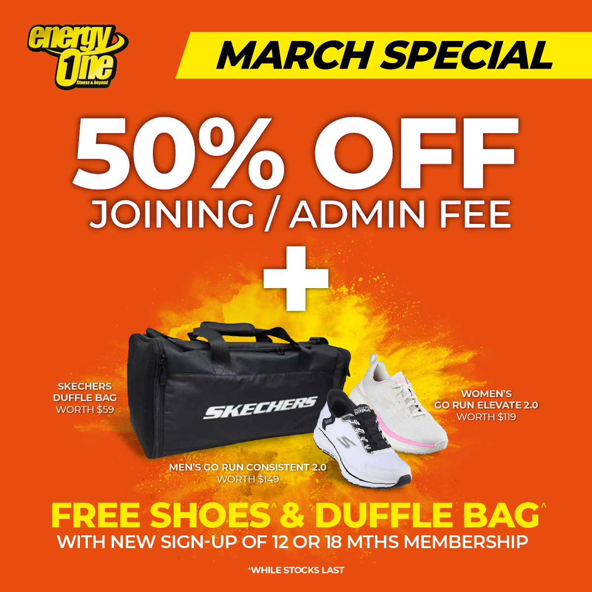 SAFRA Facebook ad: March Special: 50% off joining / admin fees!