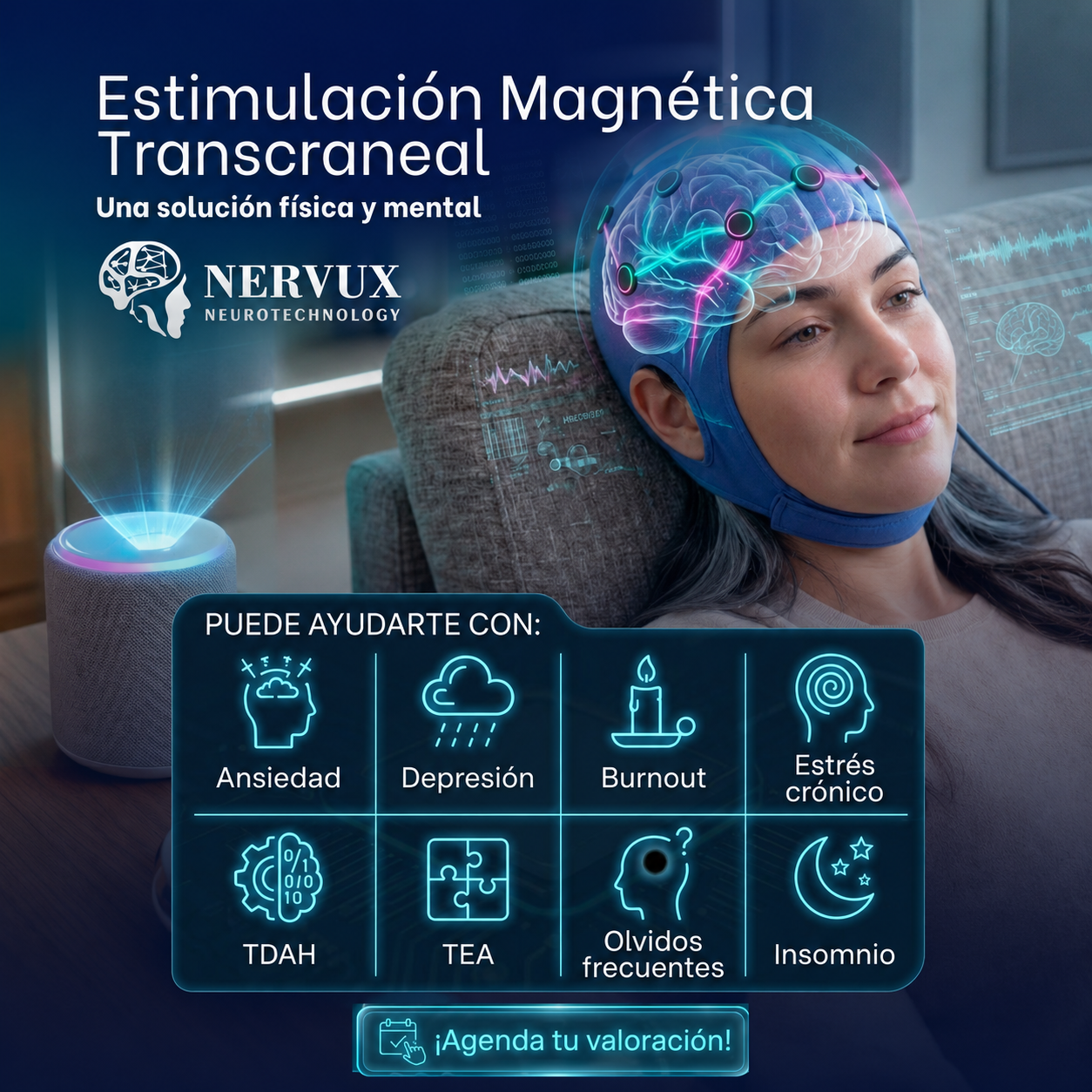 Nervux Facebook ad: Tecnología para tu bienestar