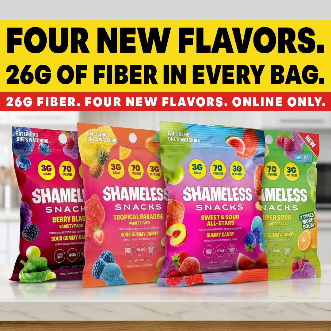 Shameless Snacks Facebook ad