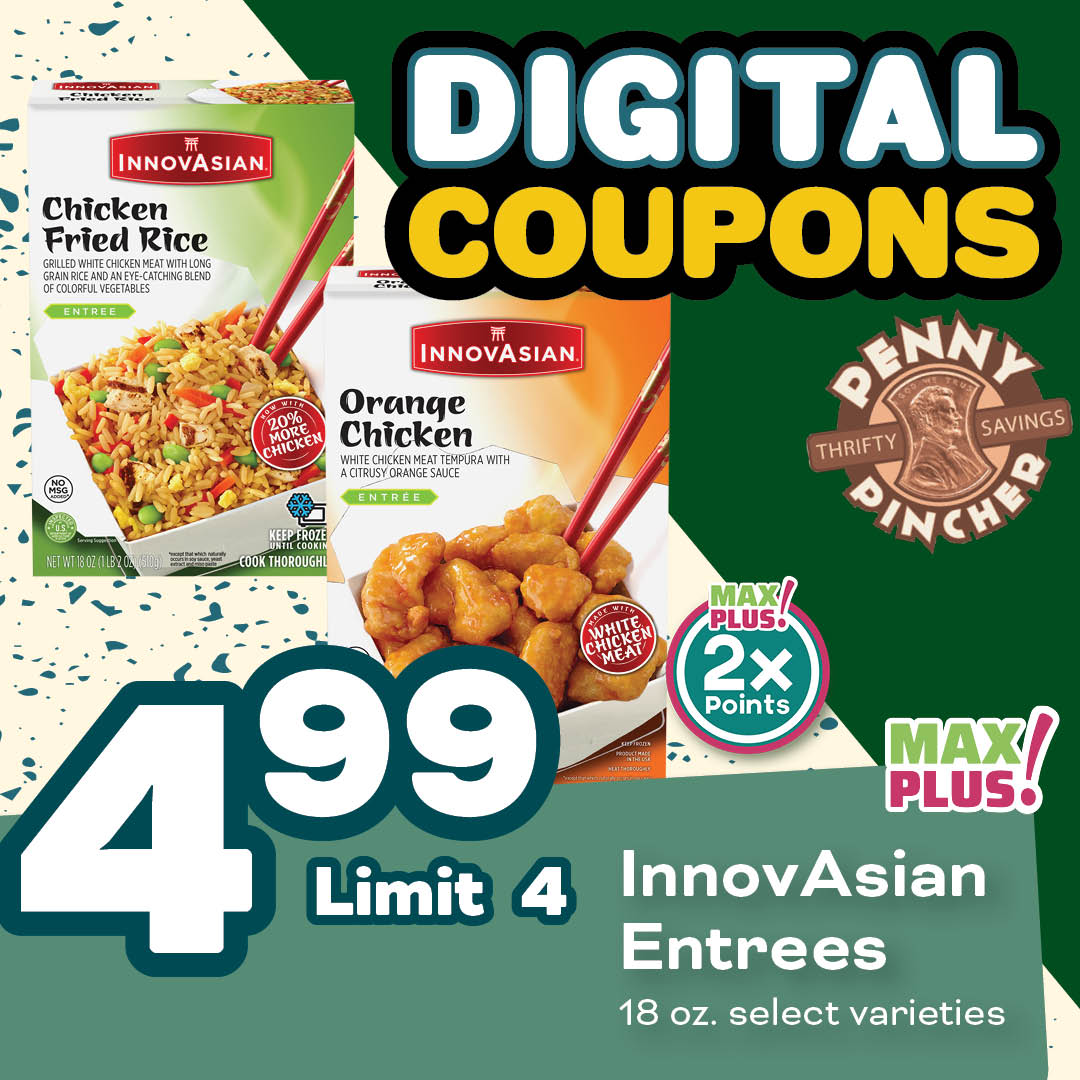 MyCountyMarket Facebook ad: Digital Penny Pinchers are available on our app.