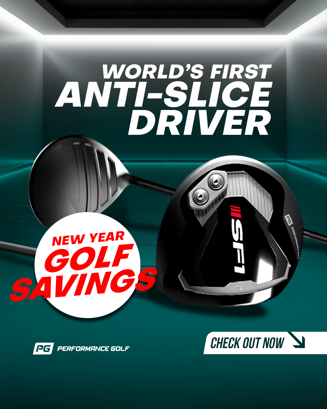 Performance Golf Facebook ad