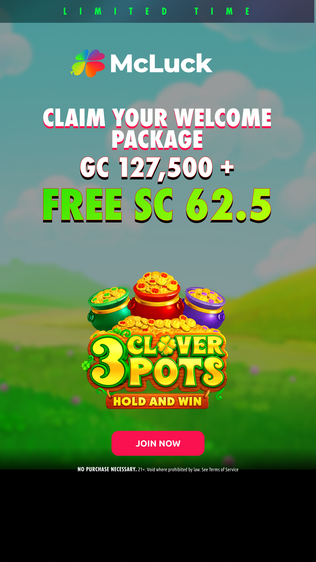 McLuck.com Facebook ad