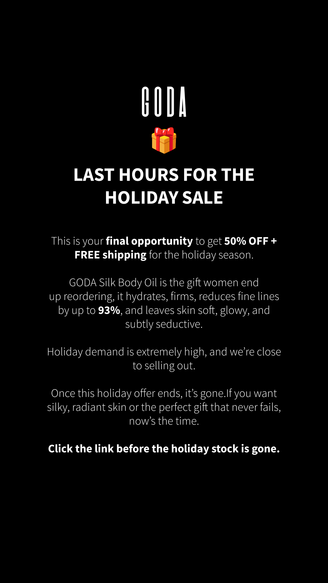 Goda Facebook ad