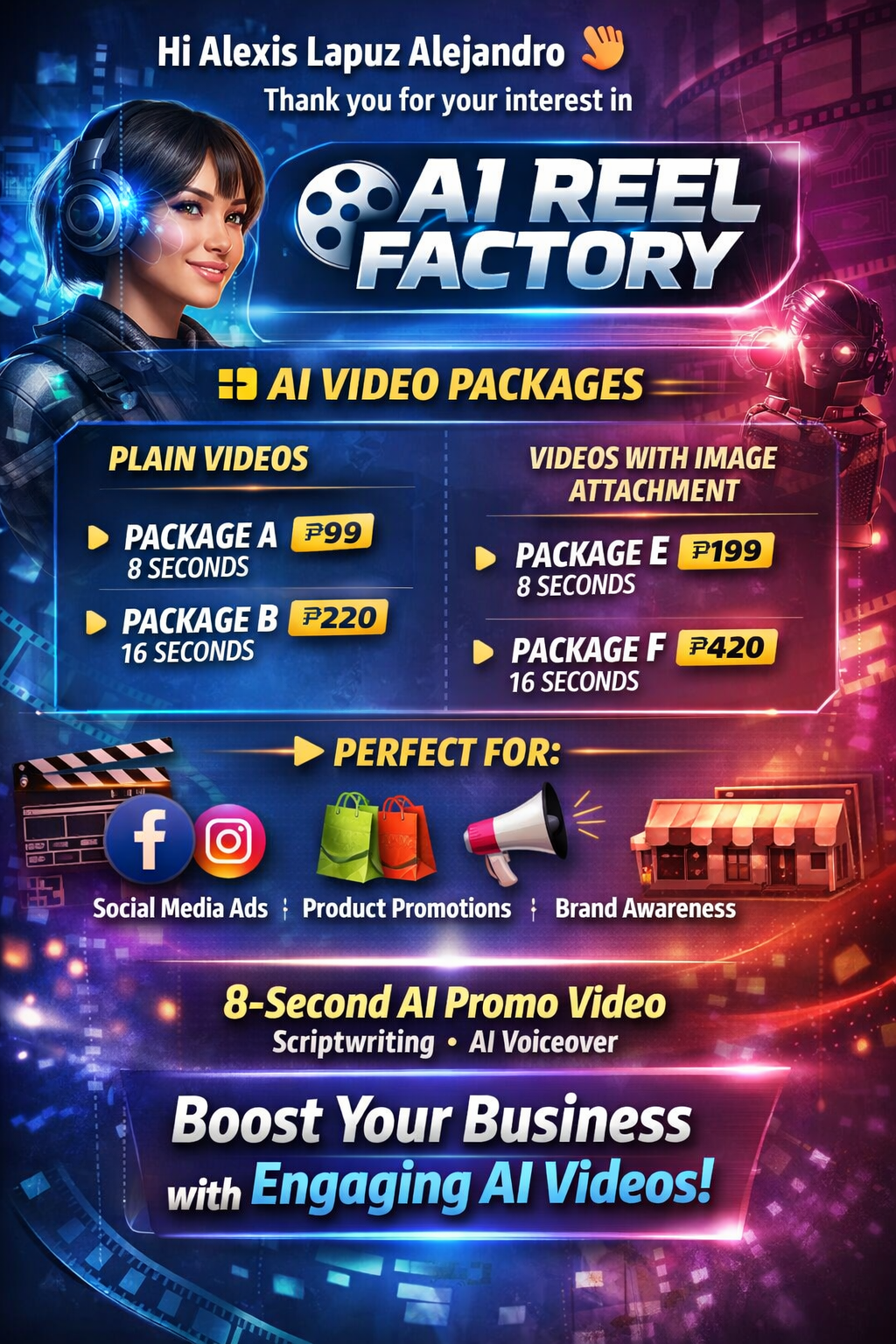 AI Reel Factory Facebook ad from Feb 27, 2026