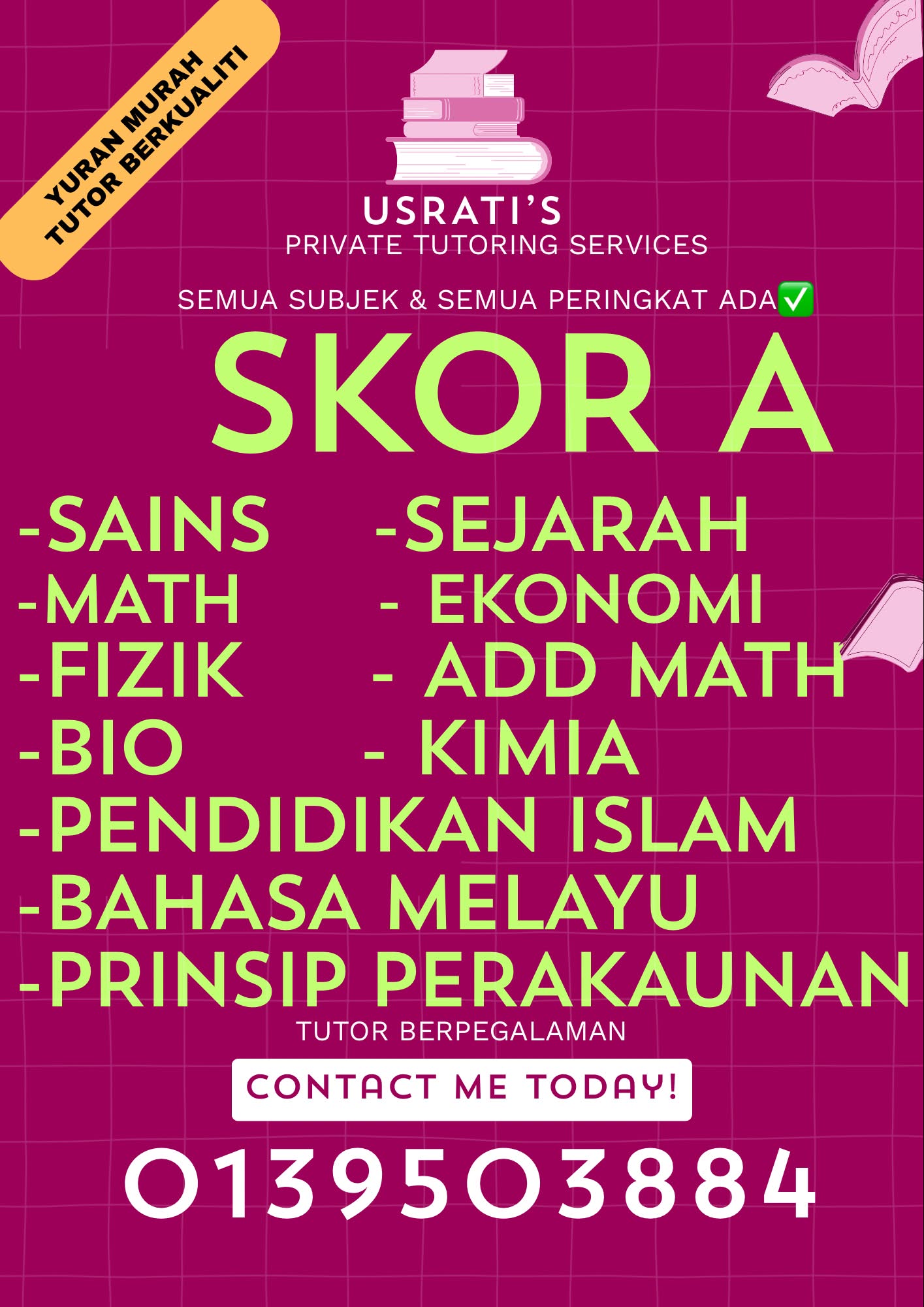 Usrati’s Facebook ad: Anak Asyik GAGAL masa exam?