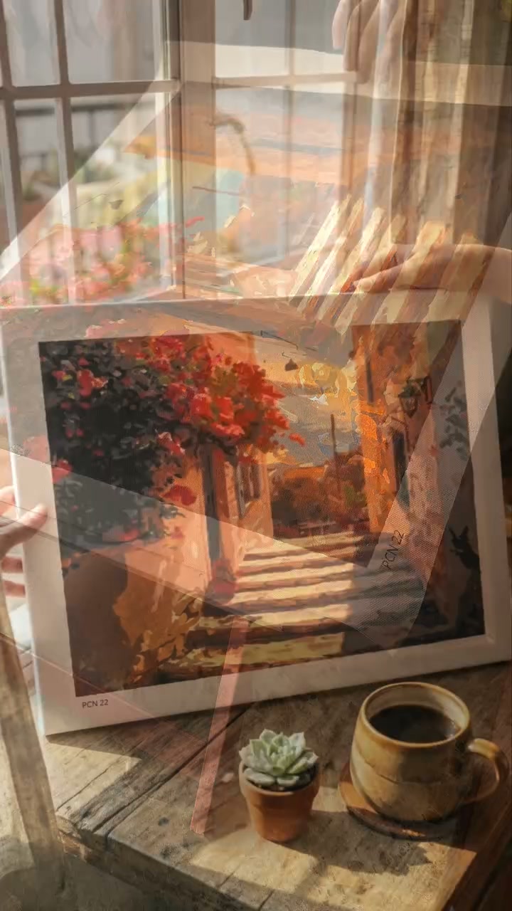 Art therapy Facebook ad: Unwind with Paint by Numbers