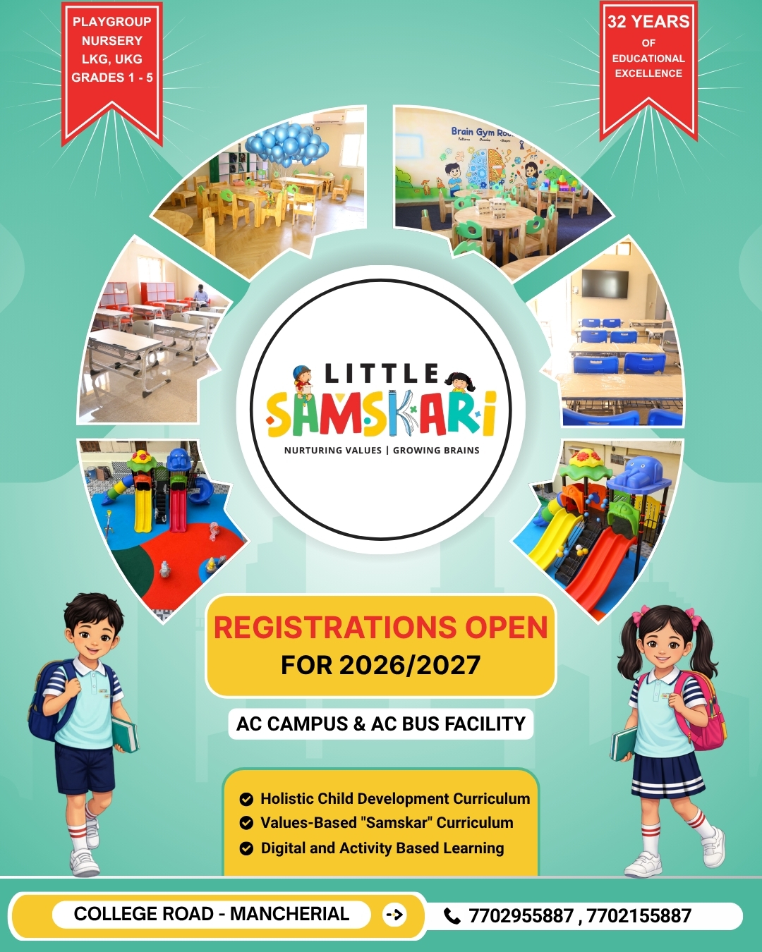 Little Samskari Facebook ad: 30+ Years of Educational Excellence