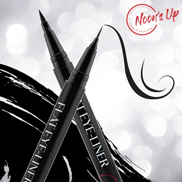 Noon's Up Facebook ad: 눈스업 플랫 아이라이너 섬세한 초슬림 브러쉬와 또렷한 눈매을…