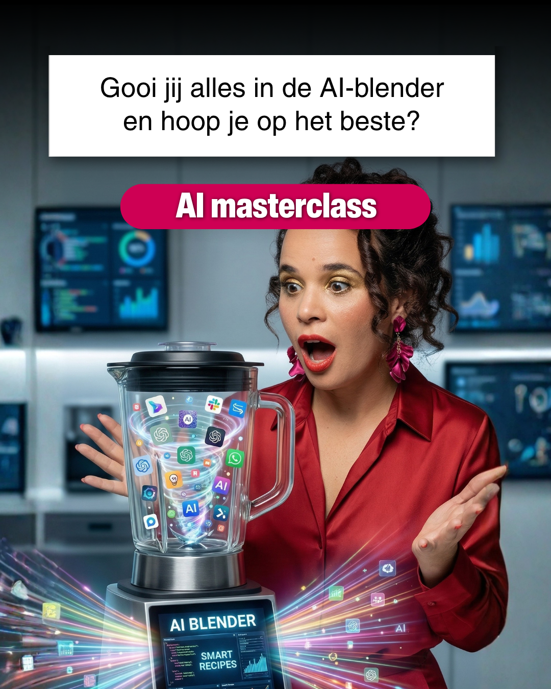 Simone Levie Facebook ad: AI Masterclass - AI, apps, salespagina's en meer →