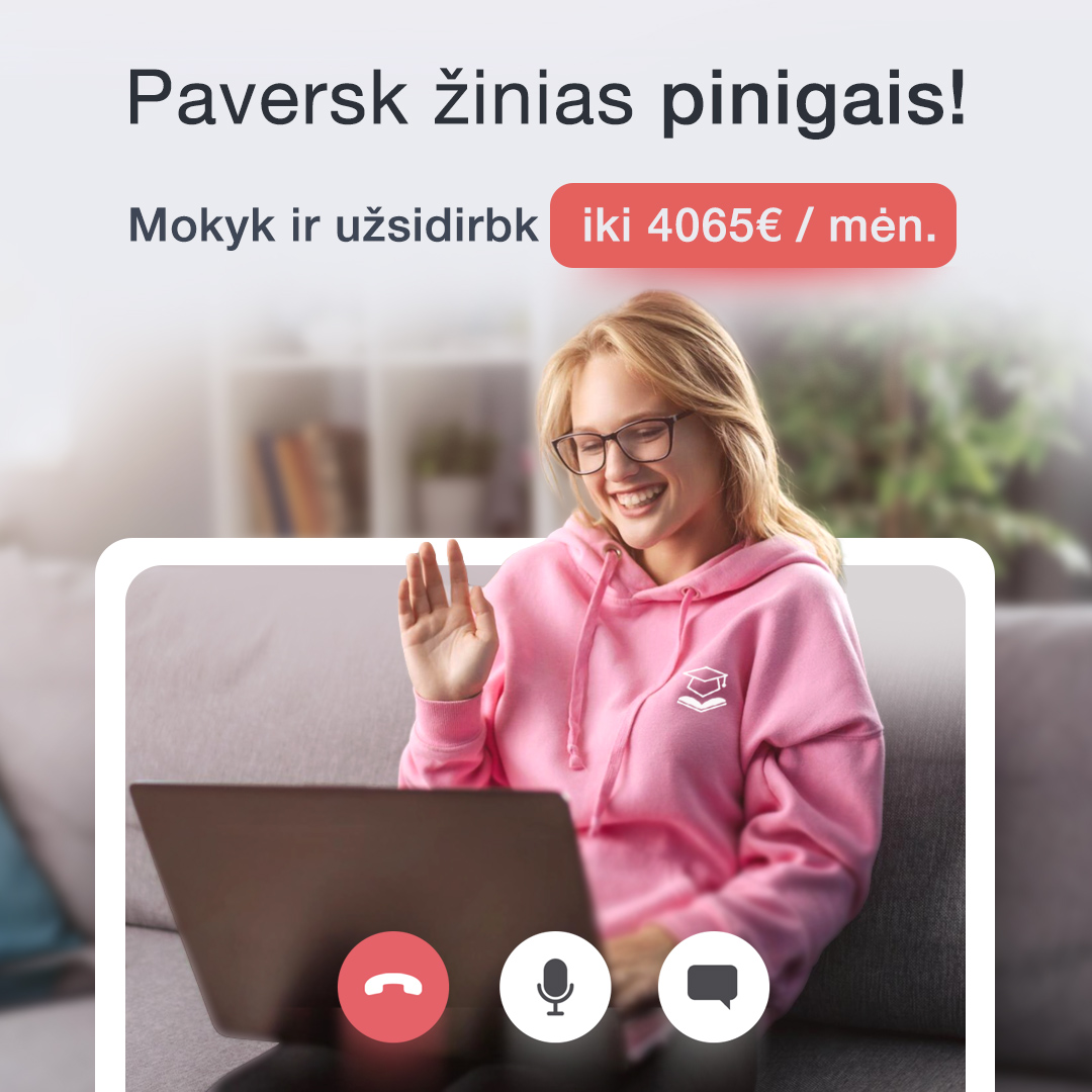 Pasimokome.lt korepetitoriai Facebook ad