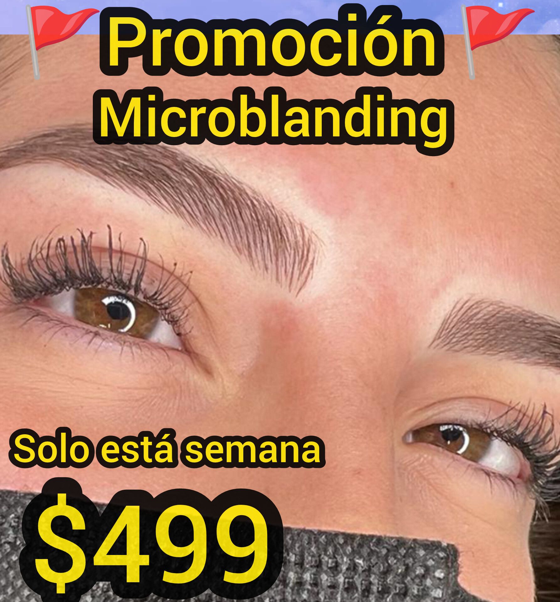 Brows_by Brenda Torres Facebook ad: Solo está Semana Microblanding